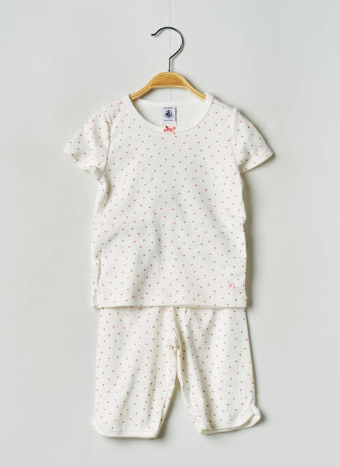 Pyjashort blanc PETIT BATEAU pour fille