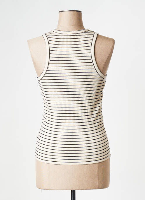 Débardeur beige SELECTED pour femme