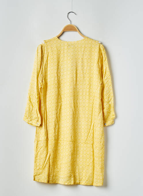 Robe courte jaune SEE U SOON pour femme