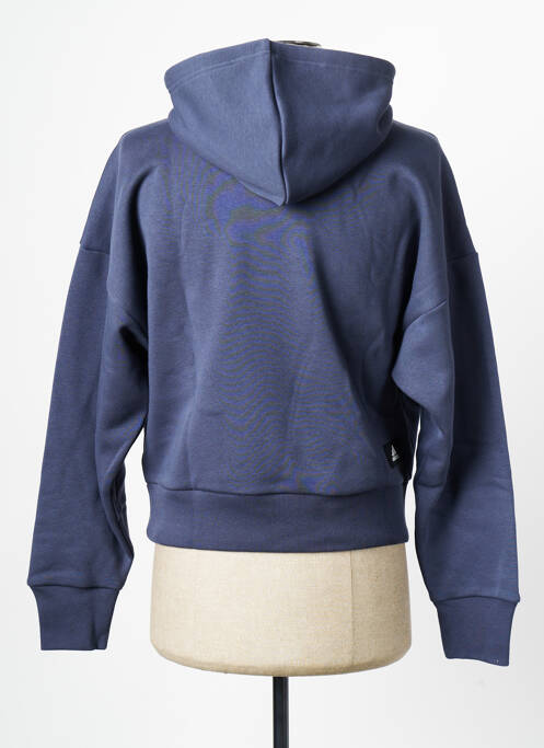 Sweat-shirt à capuche bleu ADIDAS pour femme