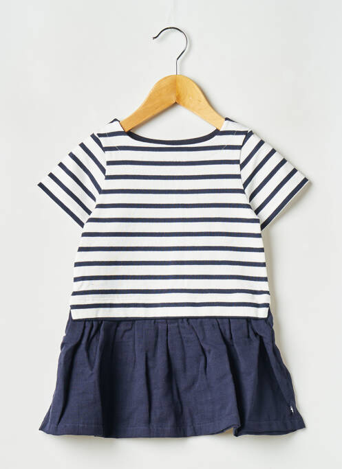 Robe mi-longue blanc PETIT BATEAU pour fille