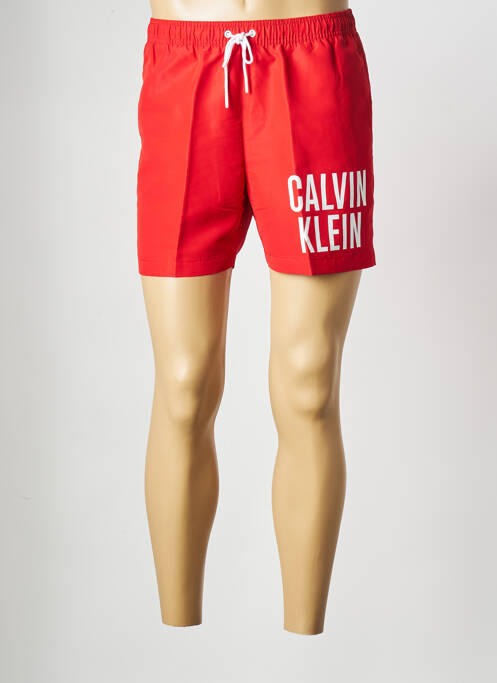 Short de bain rouge CALVIN KLEIN pour homme