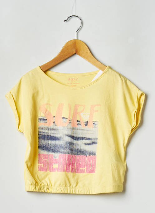 T-shirt jaune ROXY pour fille