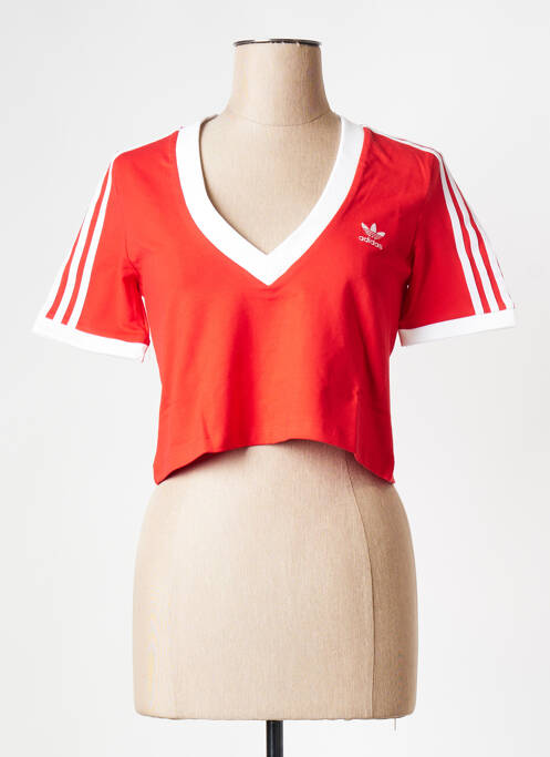 T-shirt rouge ADIDAS pour femme