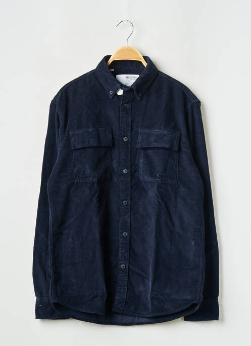 Chemise manches longues bleu SELECTED pour homme