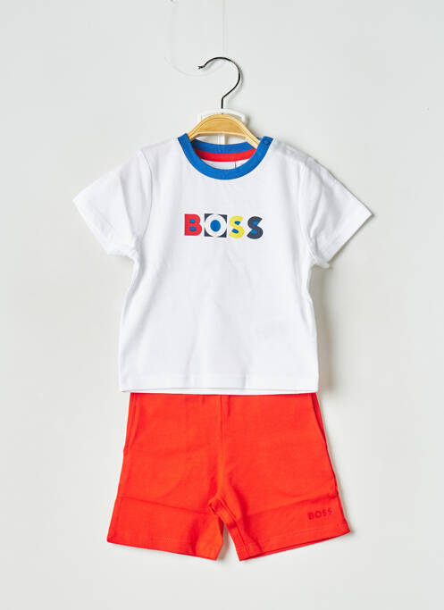Ensemble short orange HUGO BOSS pour garçon