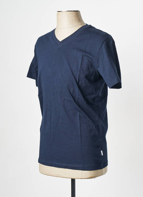T-shirt bleu JACK & JONES pour homme