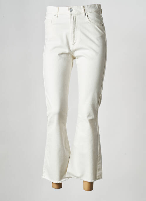 Jeans bootcut blanc IKKS pour femme