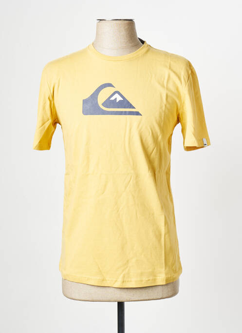 T-shirt jaune QUIKSILVER pour homme