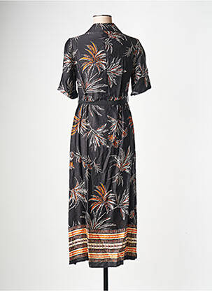 Robe longue col v noir LA FEE MARABOUTEE femme
