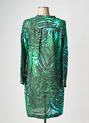 Robe courte vert LA FEE MARABOUTEE femme