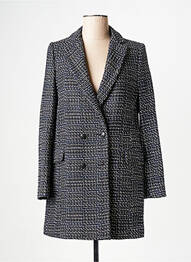 Manteau court bleu IKKS femme