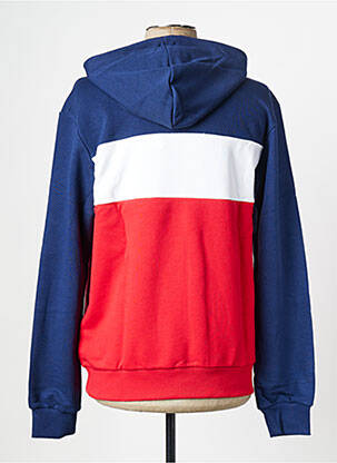 Sweat-shirt à capuche col rond rouge FILA homme