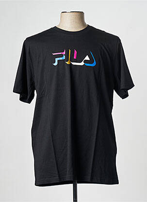 T-shirt col rond noir FILA homme