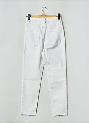 Jeans coupe slim blanc B.YOUNG femme