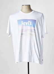 T-shirt col rond blanc LEVIS homme