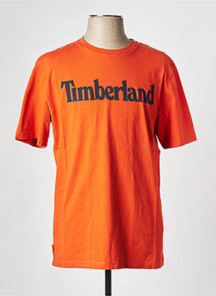 T-shirt col rond marron TIMBERLAND homme