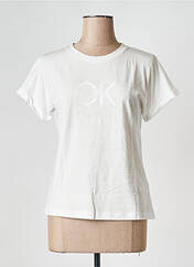 T-shirt blanc CALVIN KLEIN pour femme seconde vue
