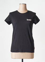 T-shirt col rond noir LEVIS femme