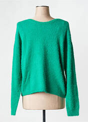 Gilet manches longues vert PIECES pour femme seconde vue