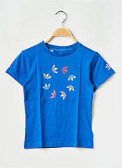 T-shirt bleu ADIDAS pour enfant seconde vue