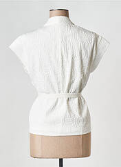 Gilet sans manche blanc SEE U SOON pour femme seconde vue