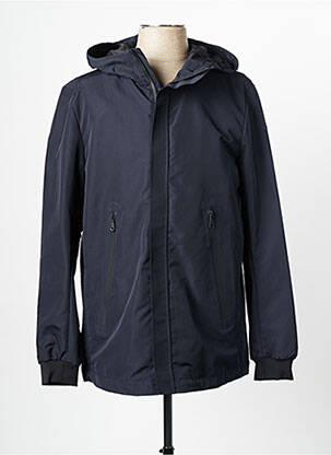 Blouson capuche bleu GEOX homme