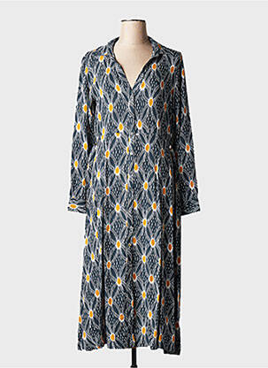 Robe longue col v gris STELLA FOREST femme