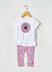 Ensemble pantalon violet CONVERSE pour fille seconde vue
