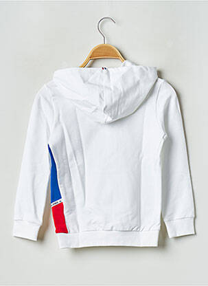 Sweat-shirt à capuche col rond blanc LE COQ SPORTIF enfant