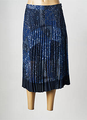Jupe mi-longue bleu TOMMY HILFIGER femme
