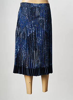 Jupe mi-longue bleu TOMMY HILFIGER femme