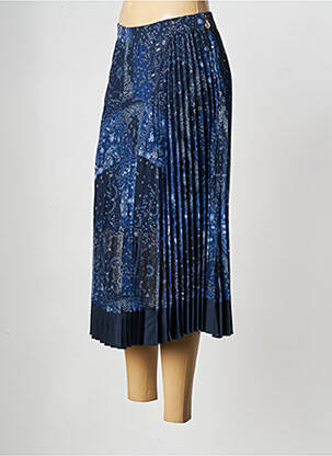 Jupe mi-longue bleu TOMMY HILFIGER femme