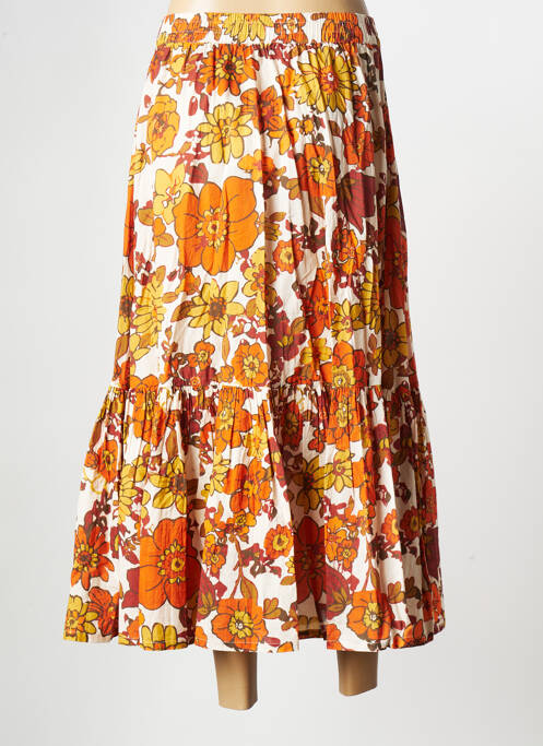 Jupe longue orange STELLA FOREST pour femme