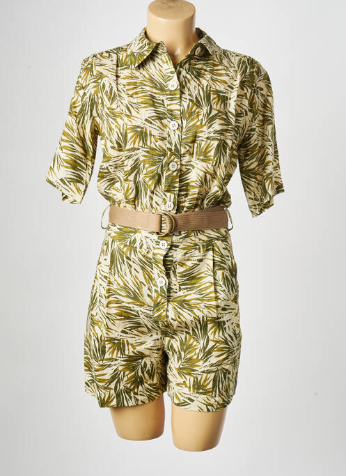 Combishort vert LA PETITE FRANCAISE pour femme