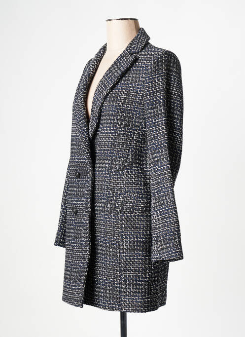 Manteau court bleu IKKS pour femme