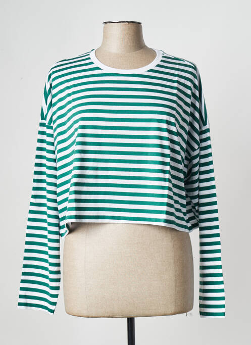 T-shirt vert NOISY MAY pour femme