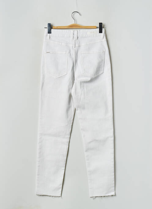 Jeans coupe slim blanc B.YOUNG pour femme