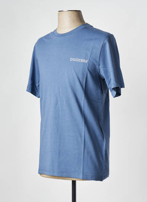 T-shirt bleu DOCKERS pour homme