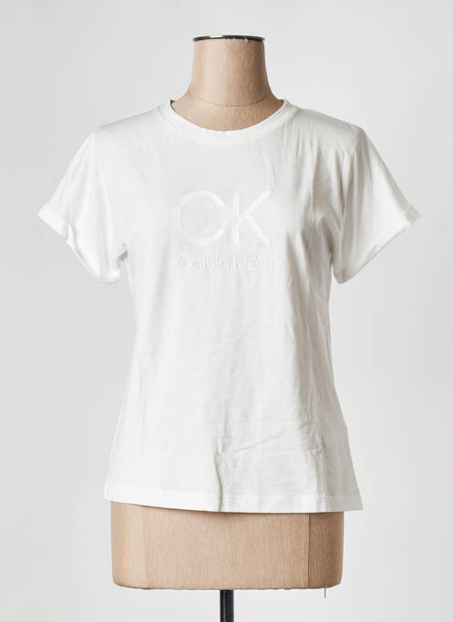T-shirt blanc CALVIN KLEIN pour femme
