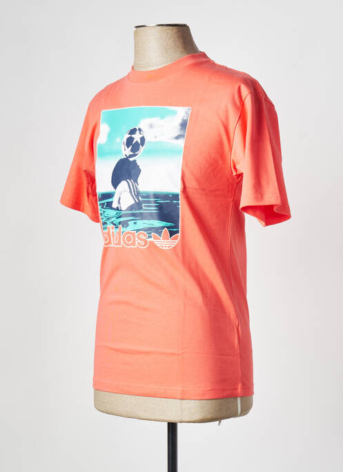 T-shirt orange ADIDAS homme