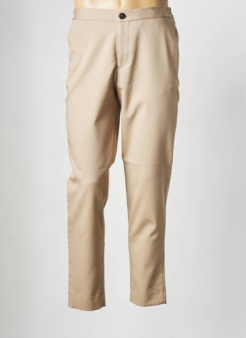 Pantalon droit beige SELECTED pour homme