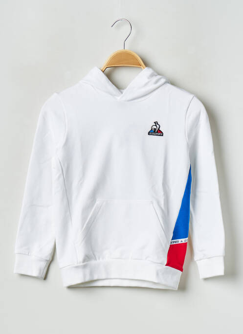 Sweat-shirt à capuche blanc LE COQ SPORTIF pour enfant