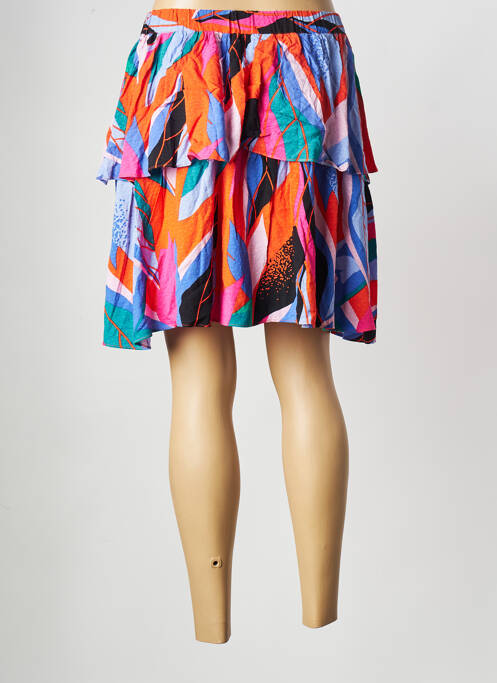 Mini-jupe orange Y.A.S femme