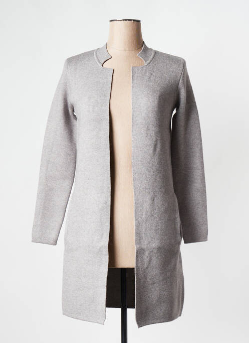 Gilet manches longues gris MORGAN pour femme