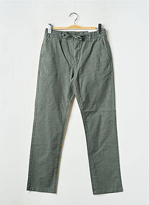 Pantalon droit vert KNOWLEDGE COTTON APPAREL homme