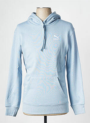 Sweat-shirt à capuche col rond bleu PUMA homme