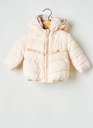 Manteau court col rond rose TAPE À L'OEIL fille