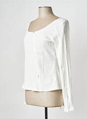 T-shirt blanc NA-KD pour femme seconde vue