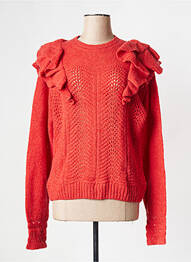 Pull col rond rouge ATELIER REVE femme